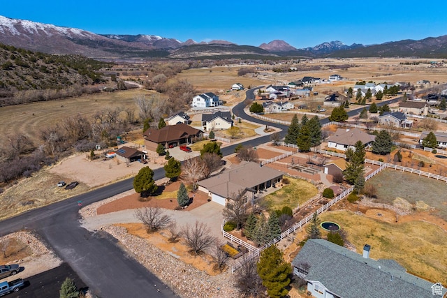 846 S 800 E, New Harmony, UT 84757 - drone / aerial view featuring a residential view and a mountain view