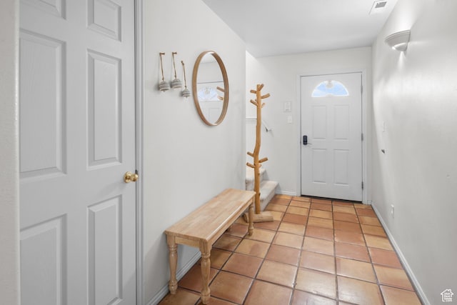 3354 E Fairway Loop, Moab, UT 84532 - entryway featuring baseboards, visible vents, and light tile patterned floors