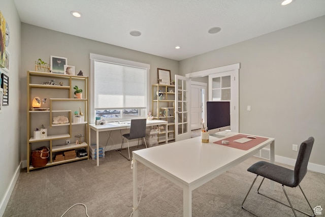 2558 Mountain Glen Rd, Erda, UT 84074 - carpeted office space with recessed lighting and baseboards