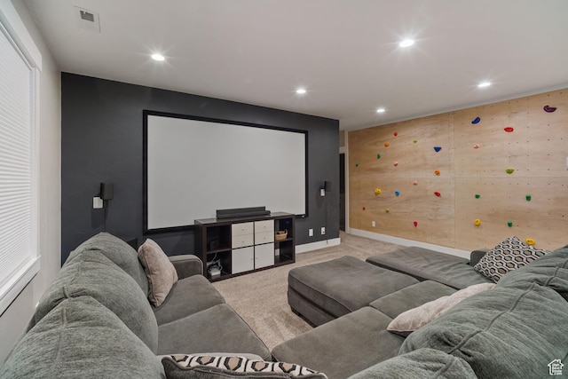 2558 Mountain Glen Rd, Erda, UT 84074 - cinema room with carpet flooring, recessed lighting, and baseboards