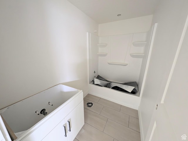 7077 W Granbury Dr S Unit 257, South Jordan, UT 84009 - full bath with tile patterned floors, a shower, and a bathtub