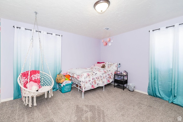 624 N 800 E, Wellsville, UT 84339 - bedroom with carpet floors, a textured ceiling, and baseboards