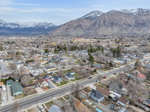 590 E 7th St, Ogden, UT 84404 - aerial view with a mountain view and a residential view