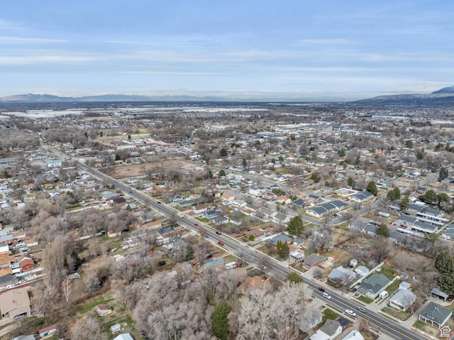 590 E 7th St, Ogden, UT 84404 - drone / aerial view featuring a residential view and a mountain view