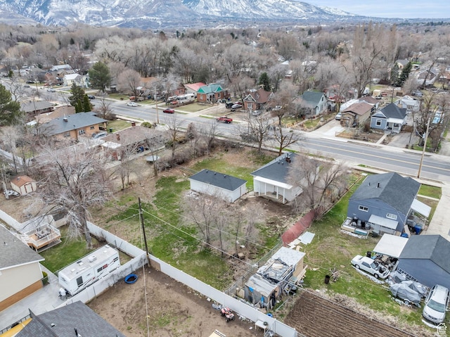 590 E 7th St, Ogden, UT 84404 - bird's eye view featuring a mountain view and a residential view