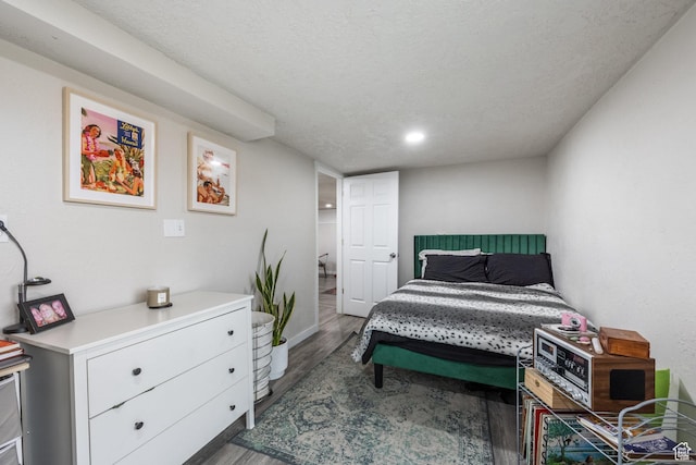 3061 W 13800 S, Bluffdale, UT 84065 - bedroom with a textured ceiling and wood finished floors