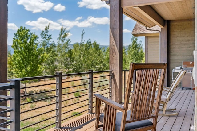 1075 N Oquirrh Mountain Dr Unit 64, Heber City, UT 84032 - wooden terrace with a grill
