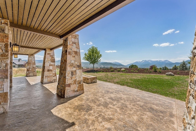 1075 N Oquirrh Mountain Dr Unit 64, Heber City, UT 84032 - view of patio with a mountain view