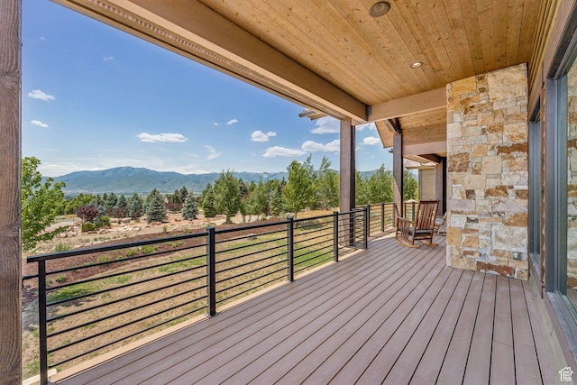 1075 N Oquirrh Mountain Dr Unit 64, Heber City, UT 84032 - deck with a mountain view