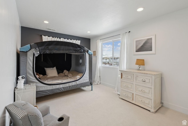 541 N 1400 E, Heber City, UT 84032 - bedroom featuring light carpet, visible vents, and baseboards