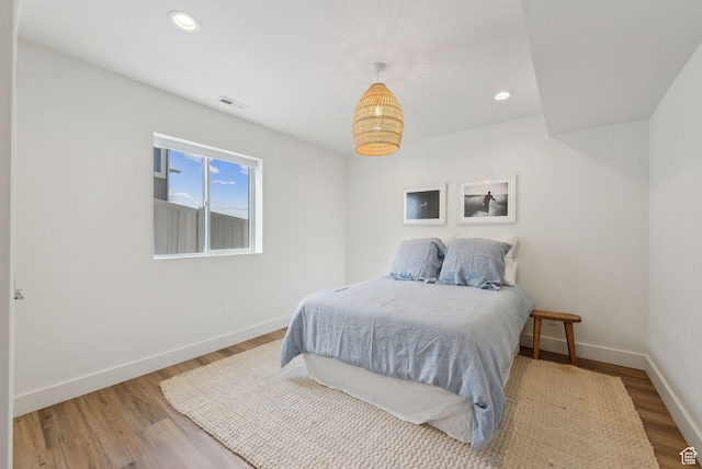 541 N 1400 E, Heber City, UT 84032 - bedroom featuring recessed lighting, visible vents, baseboards, and wood finished floors