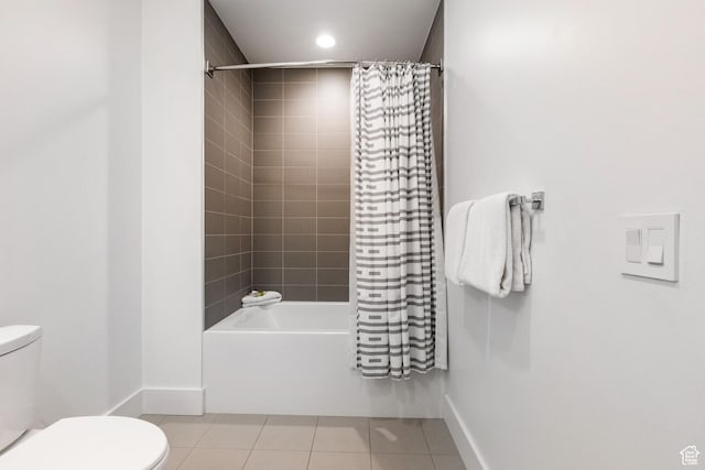 2752 W High Mountain Rd Unit 306, Park City, UT 84098 - full bathroom featuring tile patterned floors, toilet, shower / tub combo, and baseboards