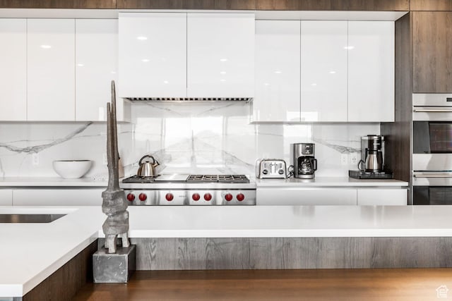 2752 W High Mountain Rd Unit 306, Park City, UT 84098 - kitchen featuring stainless steel appliances, modern cabinets, white cabinets, and light countertops
