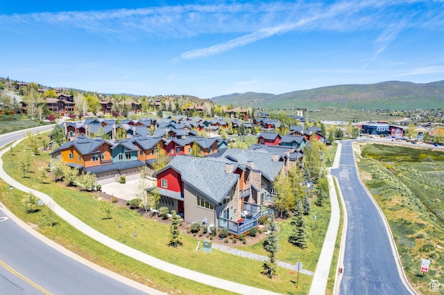 8077 Courtyard Loop Unit 11, Park City, UT 84098 - aerial perspective of suburban area featuring a mountain backdrop