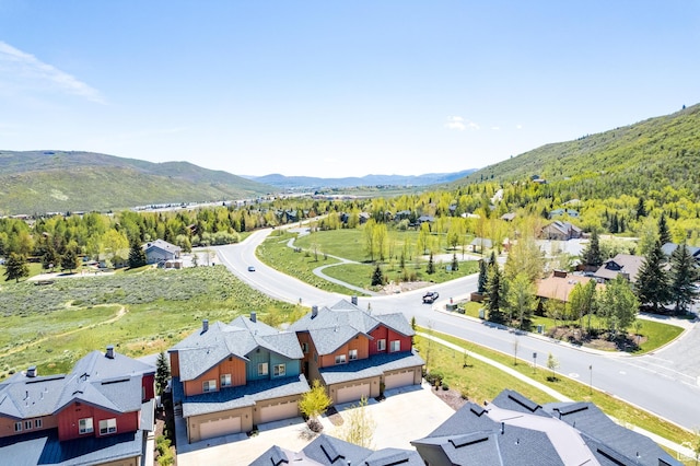 8077 Courtyard Loop Unit 11, Park City, UT 84098 - aerial perspective of suburban area featuring a mountainous background