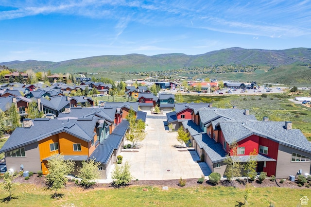 8077 Courtyard Loop Unit 11, Park City, UT 84098 - aerial perspective of suburban area featuring a mountain backdrop
