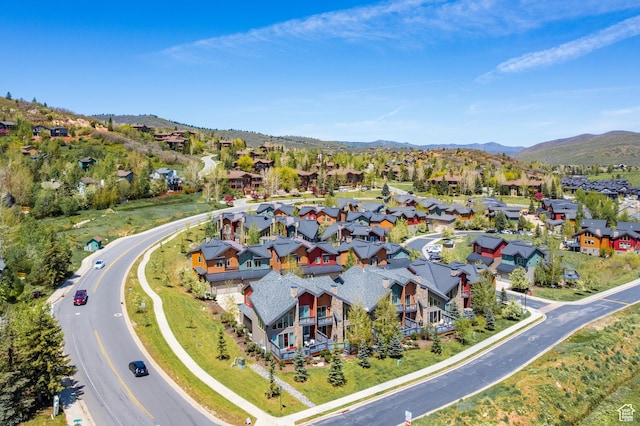 8077 Courtyard Loop Unit 11, Park City, UT 84098 - aerial perspective of suburban area featuring a mountainous background
