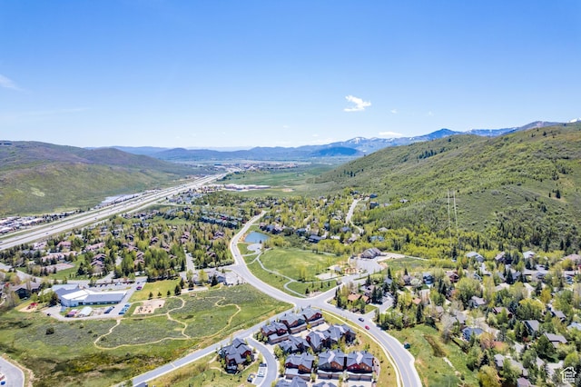8077 Courtyard Loop Unit 11, Park City, UT 84098 - aerial overview of property's location with a mountainous background