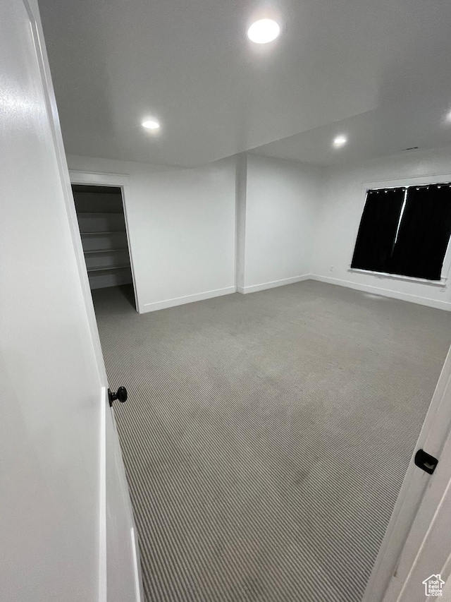 10887 S Lamond Dr, South Jordan, UT 84009 - finished basement featuring recessed lighting, baseboards, and carpet floors
