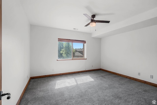 1056 W Lime Canyon Rd, Midway, UT 84049 - unfurnished room with carpet flooring and a ceiling fan