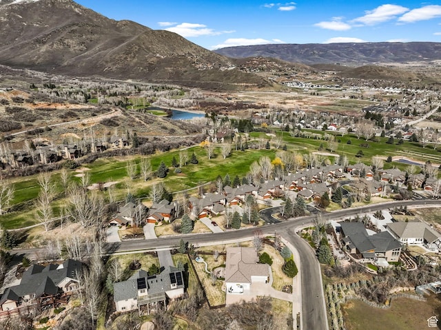 1056 W Lime Canyon Rd, Midway, UT 84049 - drone / aerial view featuring a mountain view and a residential view