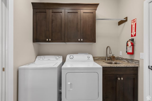 2691 S 3970 W, Hurricane, UT 84737 - washroom with cabinet space, independent washer and dryer, and a sink
