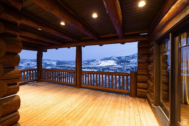 4115 Moose Hollow Loop, Park City, UT 84098 - snow covered deck with a mountain view