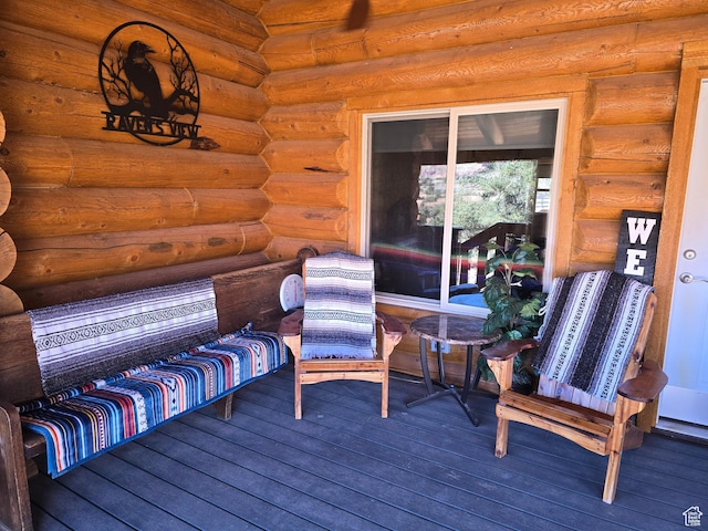 365 W Sleeping Rainbow Dr, Torrey, UT 84775 - view of wooden terrace