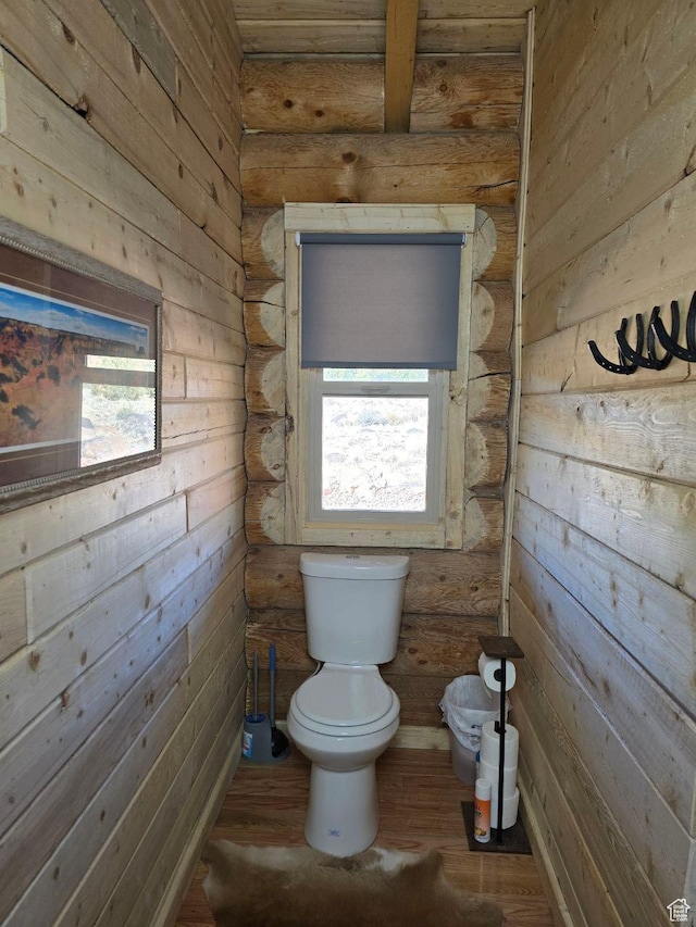 365 W Sleeping Rainbow Dr, Torrey, UT 84775 - half bath with toilet and wood finished floors