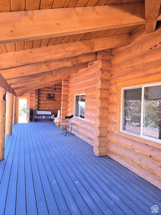 365 W Sleeping Rainbow Dr, Torrey, UT 84775 - view of wooden deck