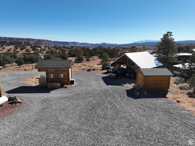 365 W Sleeping Rainbow Dr, Torrey, UT 84775 - drone / aerial view featuring a mountain view