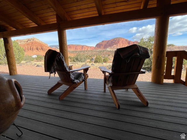 365 W Sleeping Rainbow Dr, Torrey, UT 84775 - deck with a mountain view