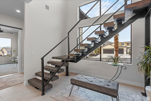 1036 E Fremont St, Washington, UT 84780 - stairway featuring visible vents and baseboards