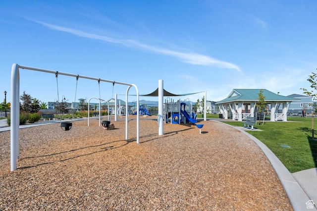 388 N Regatta Ln, Saratoga Springs, UT 84045 - community jungle gym with a lawn