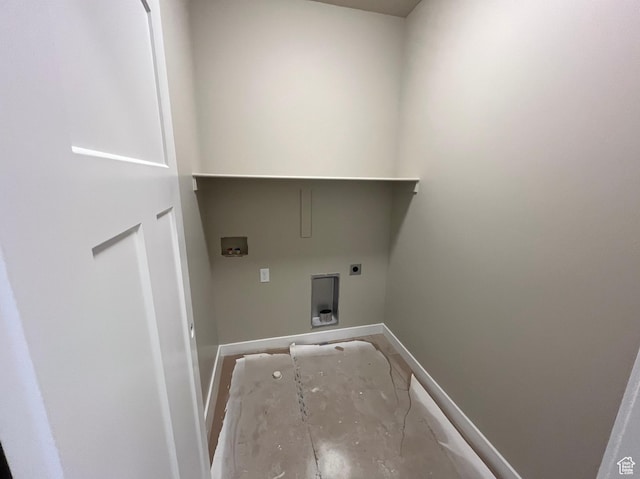 552 41st St, South Ogden, UT 84403 - laundry area with baseboards, washer hookup, and hookup for an electric dryer