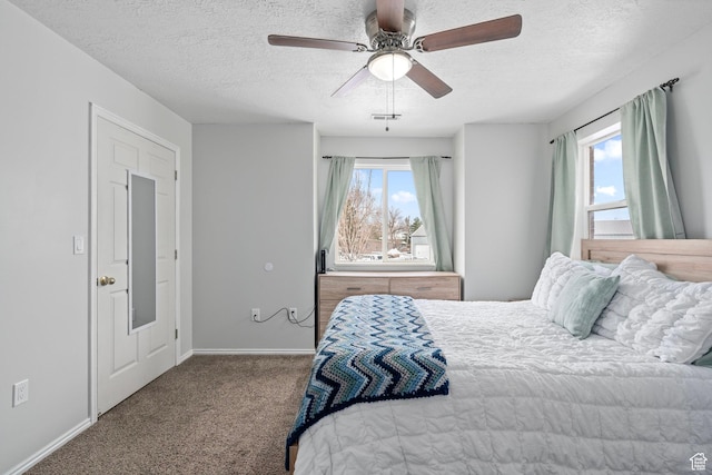 137 W 600 N Unit 205, Tooele, UT 84074 - bedroom with a textured ceiling, carpet, visible vents, and baseboards