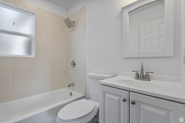 154 S 400 E, American Fork, UT 84003 - bathroom featuring vanity, toilet, and tub / shower combination