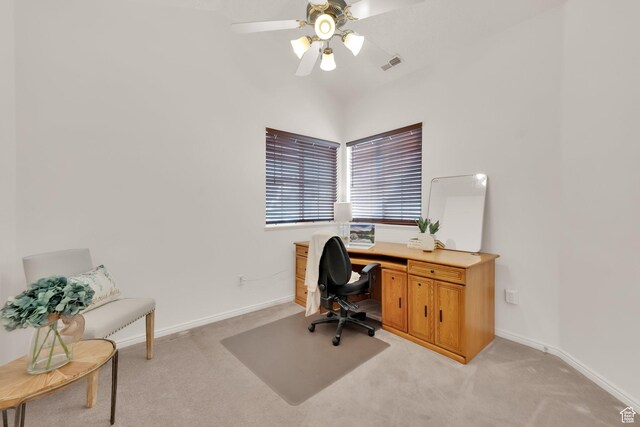 8851 S Humboldt Ct W, West Jordan, UT 84081 - office space with light colored carpet and ceiling fan