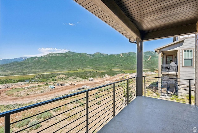 6005 N Westridge Rd, Heber City, UT 84032 - balcony featuring a mountain view