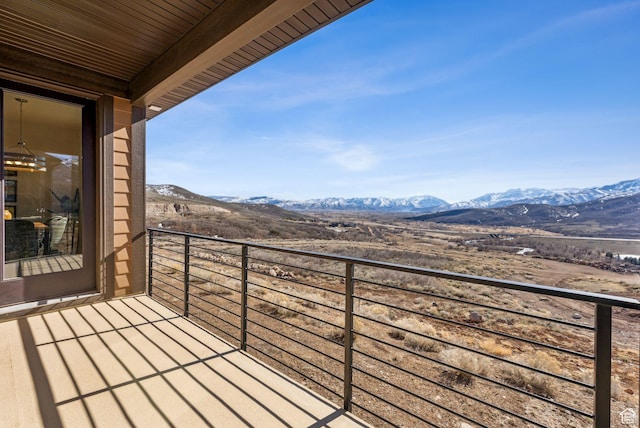 6005 N Westridge Rd, Heber City, UT 84032 - balcony with a mountain view
