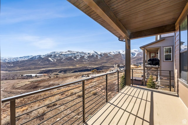 6005 N Westridge Rd, Heber City, UT 84032 - balcony featuring a mountain view