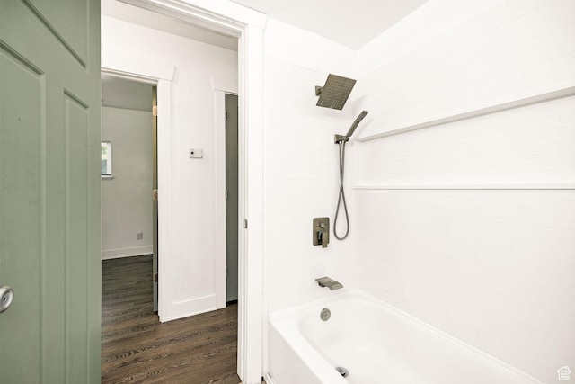 260 W 300 S, Hyrum, UT 84319 - full bathroom featuring wood finished floors and shower / tub combination
