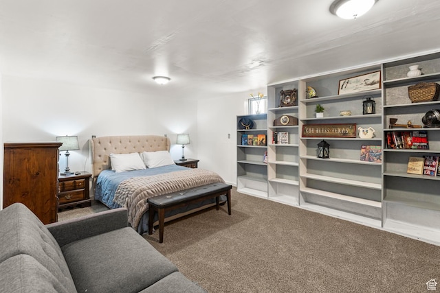bedroom with carpet
