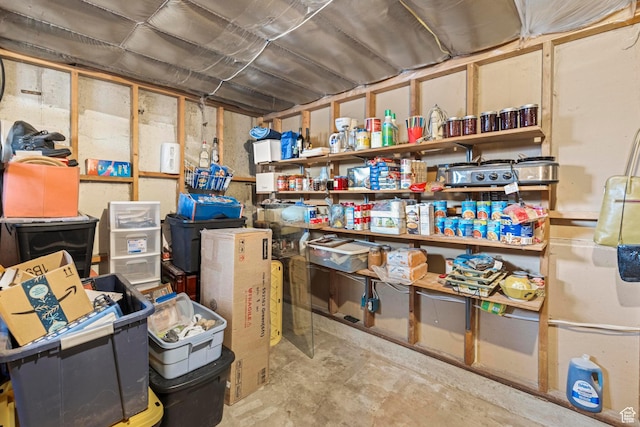 view of storage room