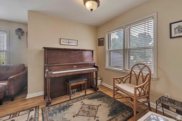 3614 Taylor Ave, Ogden, UT 84403 - sitting room featuring baseboards and wood finished floors