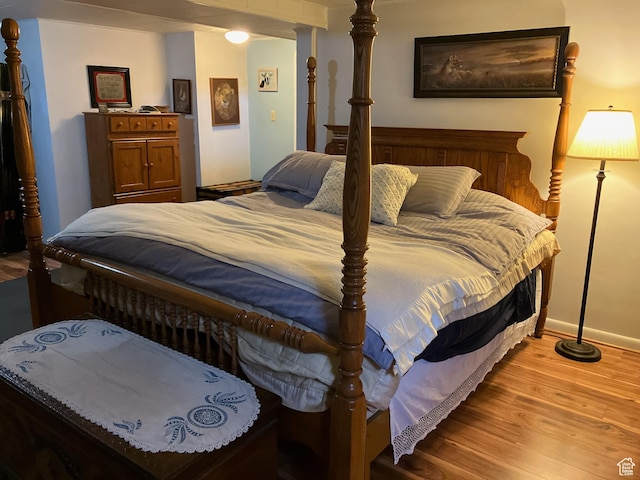 3614 Taylor Ave, Ogden, UT 84403 - bedroom featuring light wood finished floors and baseboards