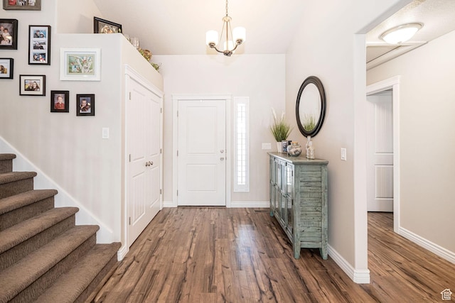 2252 W 3250 S, West Haven, UT 84401 - foyer with baseboards, wood finished floors, and stairs