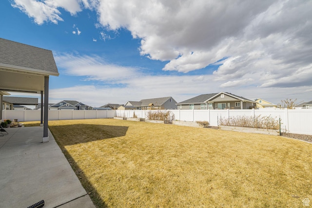 2252 W 3250 S, West Haven, UT 84401 - view of yard with a residential view, a patio area, and a fenced backyard