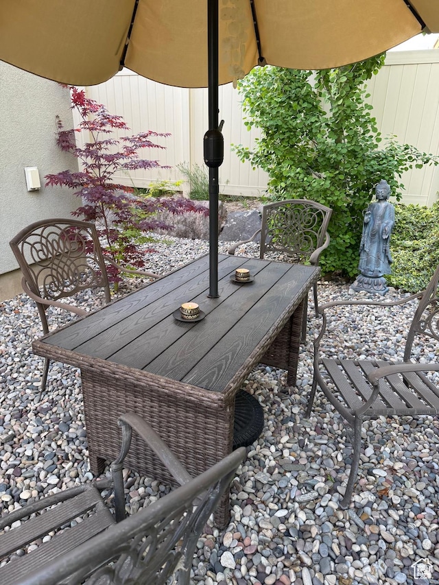 10358 N Tamarack Way E, Cedar Hills, UT 84062 - view of patio / terrace with outdoor dining space