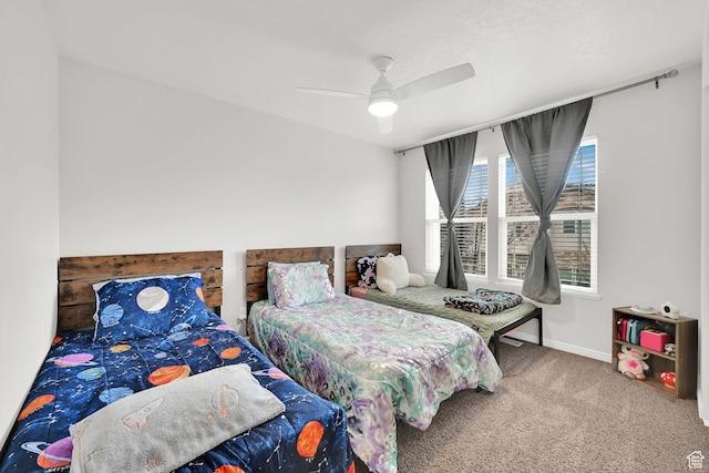 462 W 1490 N Unit 102, Logan, UT 84341 - bedroom featuring carpet flooring, ceiling fan, and baseboards
